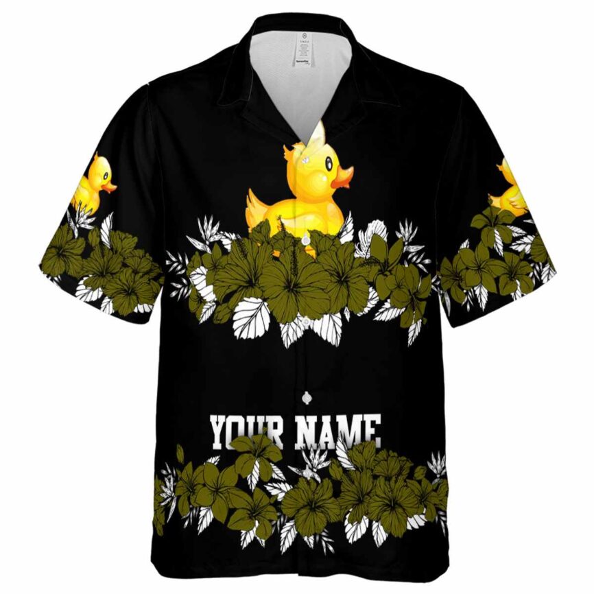 Personalized Rubber Duck Hibiscus Band Hawaiian Shirt Fashion forward
