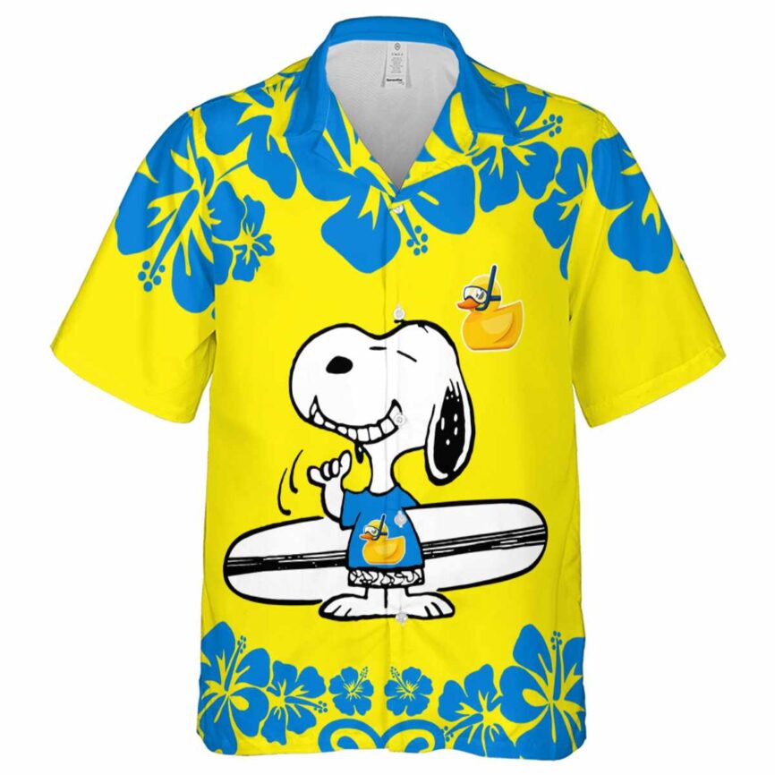 Personalized Rubber Duck Surfing Snoopy Hawaiian Shirt Fashion forward