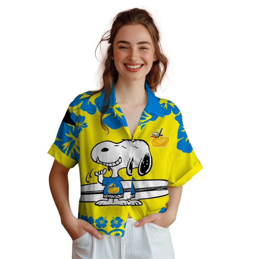Personalized Rubber Duck Surfing Snoopy Hawaiian Shirt Top rated