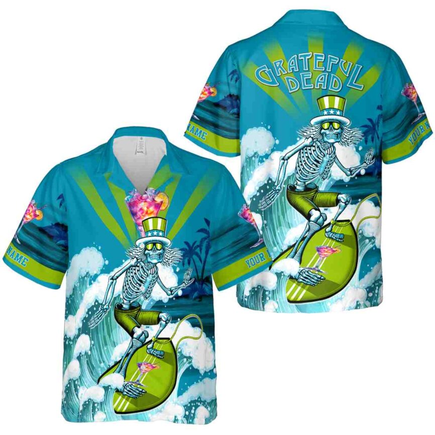 Personalized Scotch And Soda Grateful Dead Motif Hawaiian Shirt Premium grade