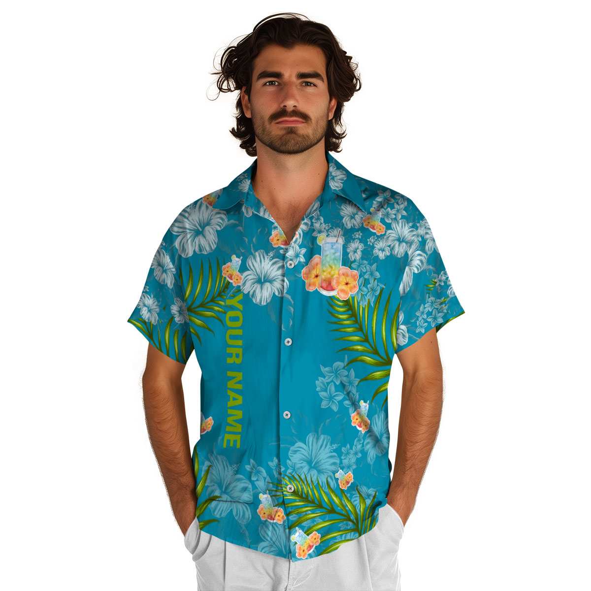 Personalized Scotch And Soda Hibiscus Pattern Hawaiian Shirt New Arrival Personalized Scotch And Soda Hibiscus Pattern Hawaiian Shirt New Arrival
