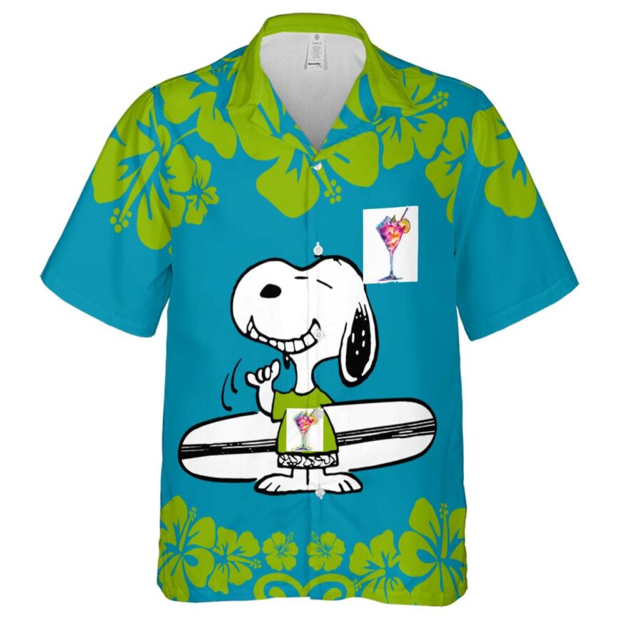 Personalized Scotch And Soda Surfing Snoopy Hawaiian Shirt Fashion forward