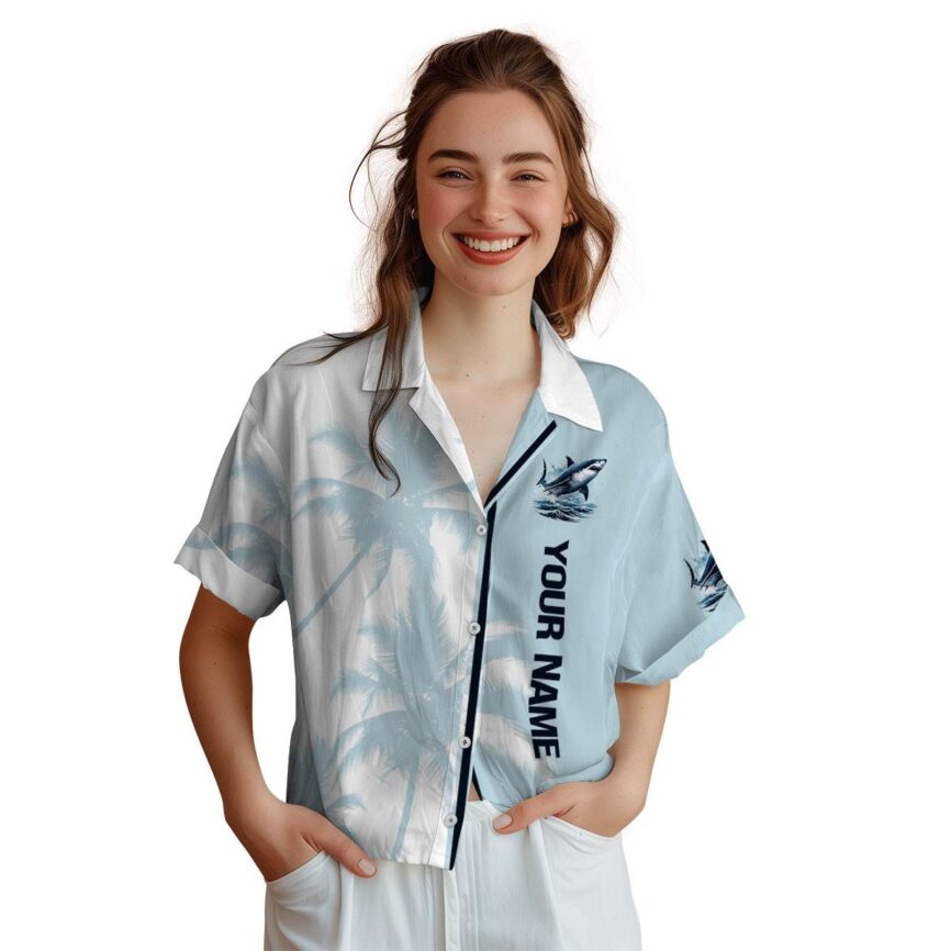 Personalized Shark Beach Vibes Hawaiian Shirt Trendy