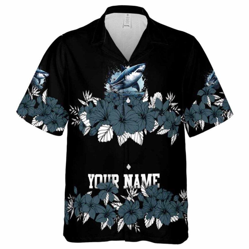 Personalized Shark Hibiscus Band Hawaiian Shirt Fashion forward
