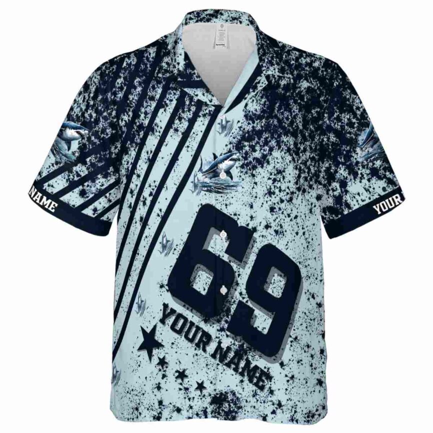 Personalized Shark Stripe Burst Hawaiian Shirt Fashion forward