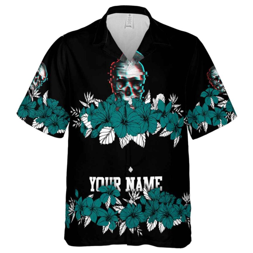 Personalized Skull Hibiscus Band Hawaiian Shirt Fashion forward