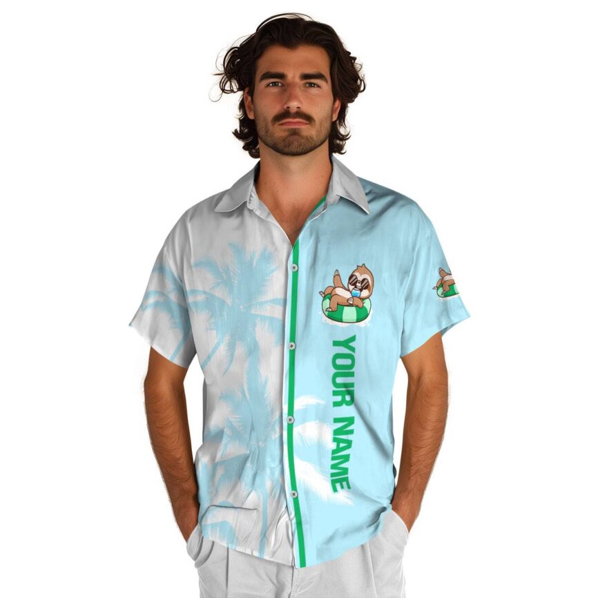 Personalized Sloth Beach Vibes Hawaiian Shirt High quality