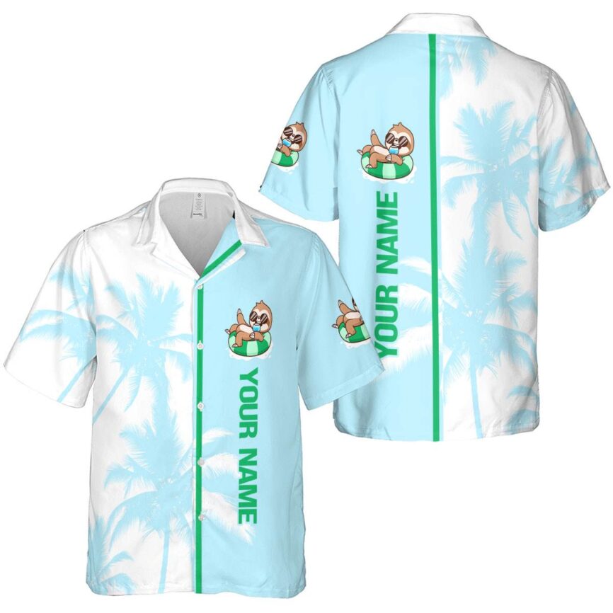 Personalized Sloth Beach Vibes Hawaiian Shirt Latest Model