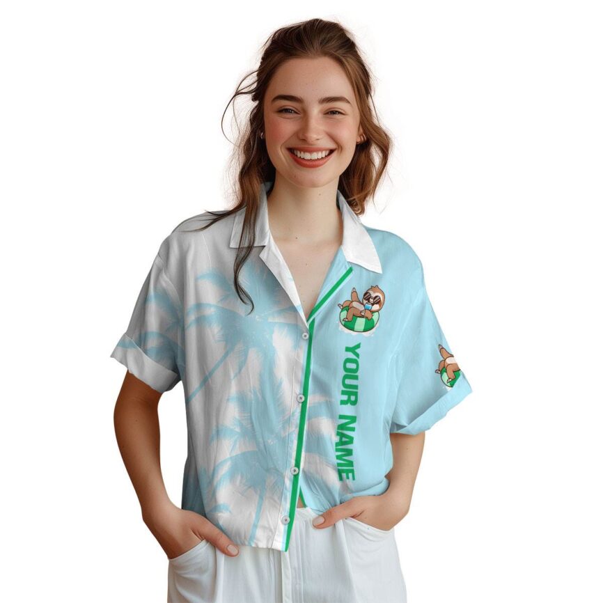 Personalized Sloth Beach Vibes Hawaiian Shirt Trendy