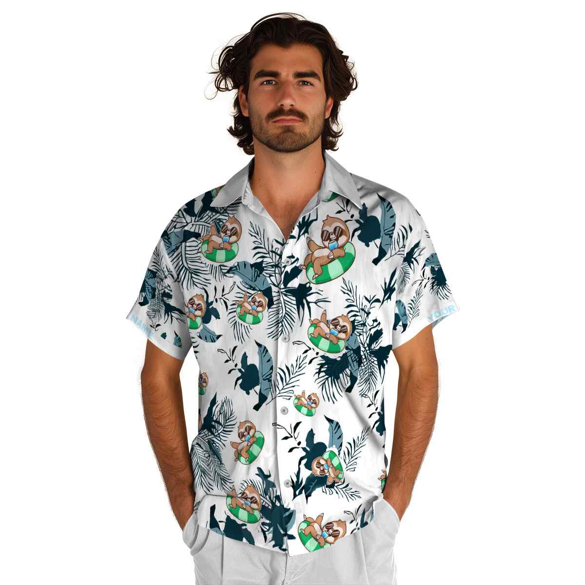 Personalized Sloth Leafy Accents Hawaiian Shirt New Arrival Personalized Sloth Leafy Accents Hawaiian Shirt New Arrival