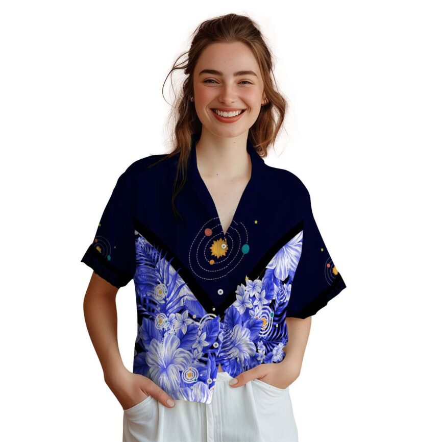 Personalized Space Bold Floral Number Hawaiian Shirt Top rated