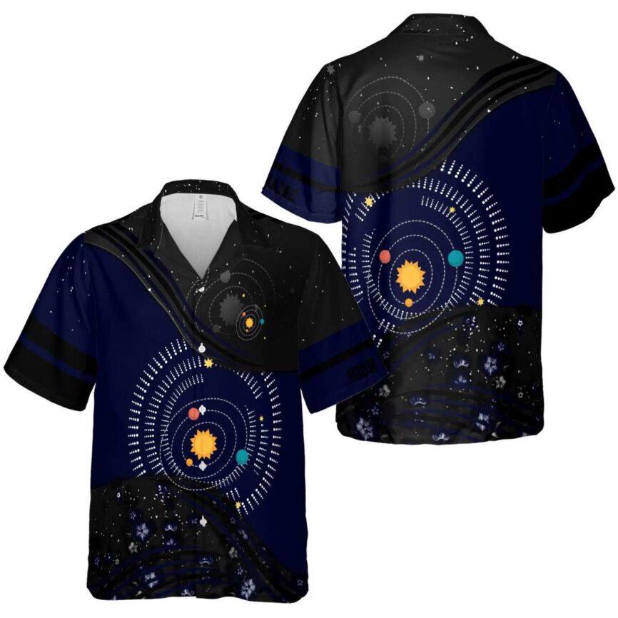 Personalized Space Dynamic Swirl Hawaiian Shirt Premium grade