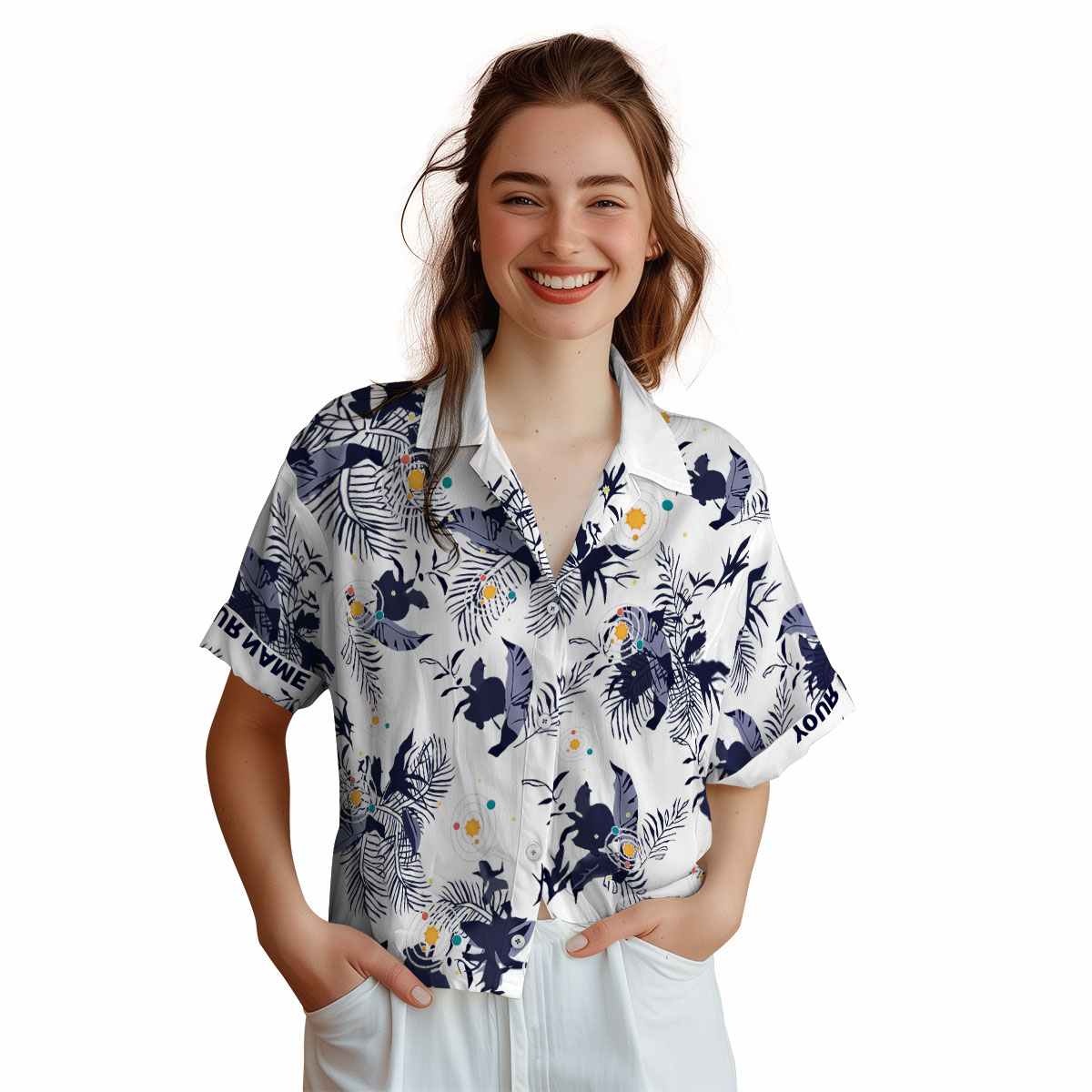 Personalized Space Leafy Accents Hawaiian Shirt Top rated Personalized Space Leafy Accents Hawaiian Shirt Top rated