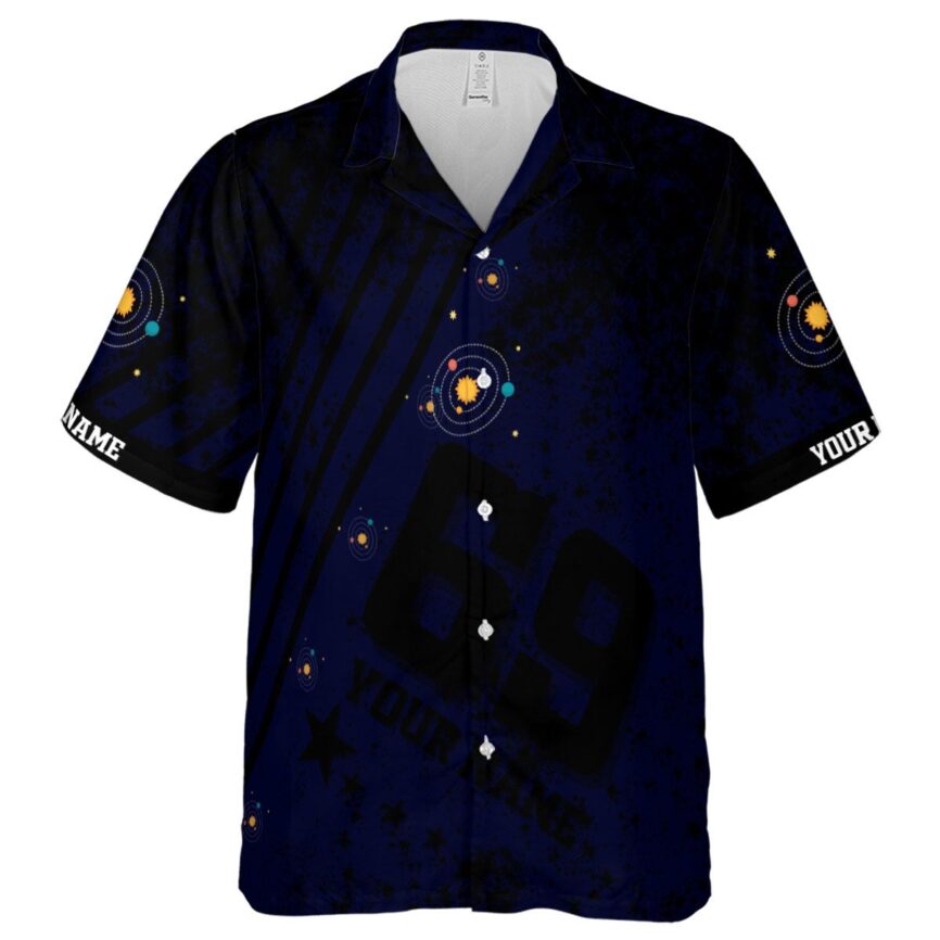 Personalized Space Stripe Burst Hawaiian Shirt Fashion forward