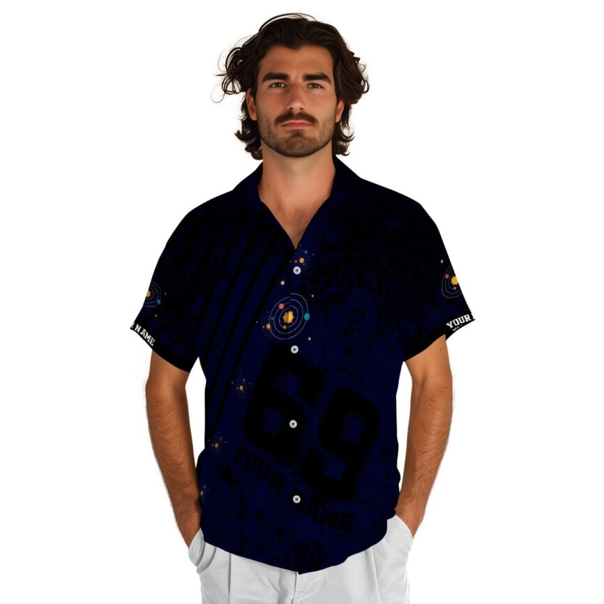 Personalized Space Stripe Burst Hawaiian Shirt New Arrival
