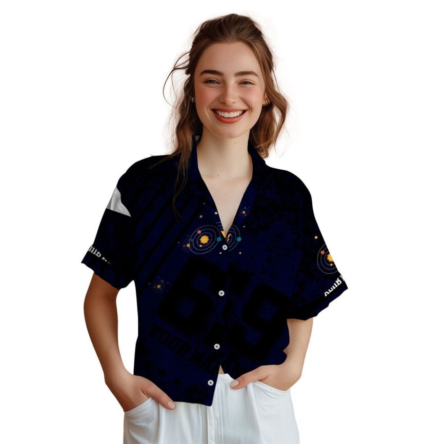 Personalized Space Stripe Burst Hawaiian Shirt Top rated