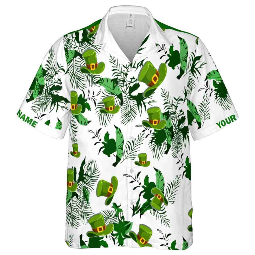 Personalized St Patricks Day Leafy Accents Hawaiian Shirt Fashion forward
