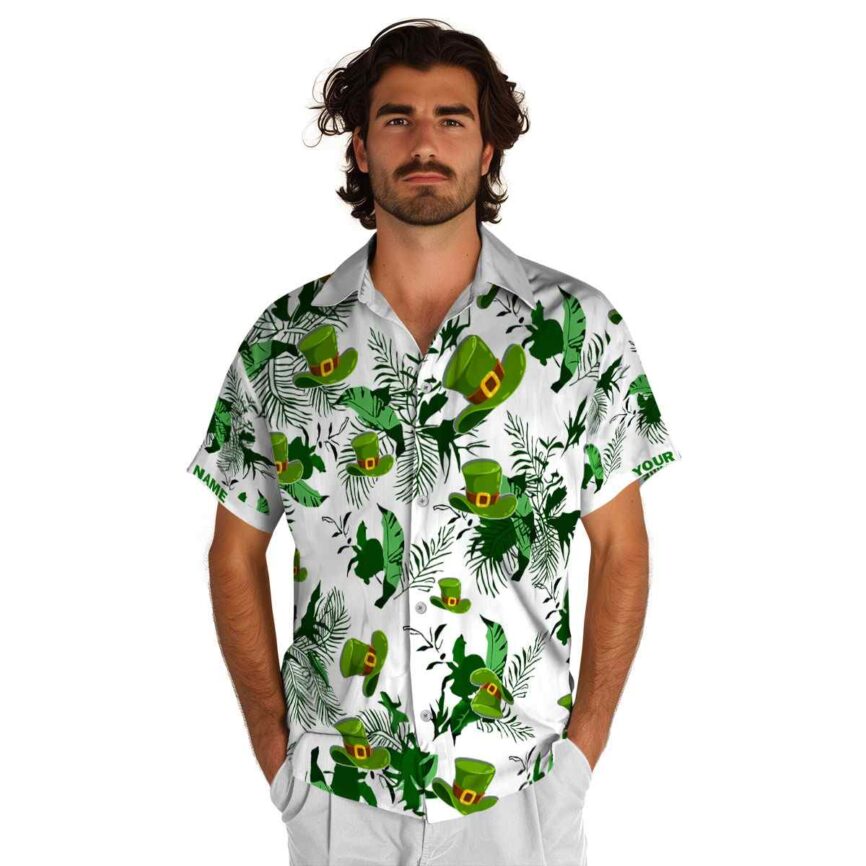Personalized St Patricks Day Leafy Accents Hawaiian Shirt New Arrival