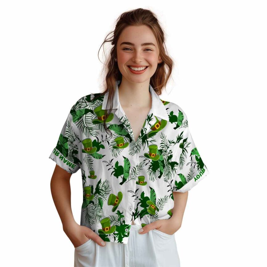 Personalized St Patricks Day Leafy Accents Hawaiian Shirt Top rated