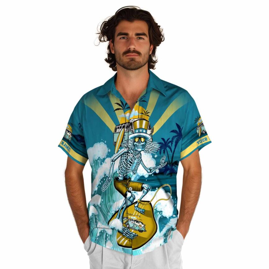 Personalized Summer Grateful Dead Motif Hawaiian Shirt New Arrival