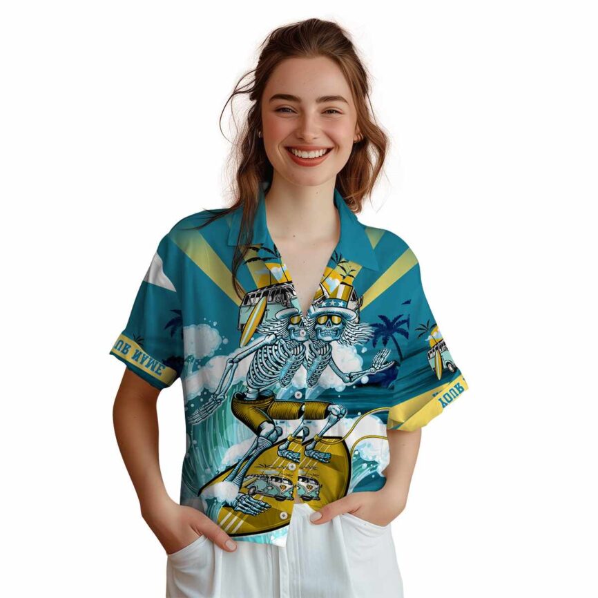Personalized Summer Grateful Dead Motif Hawaiian Shirt Top rated