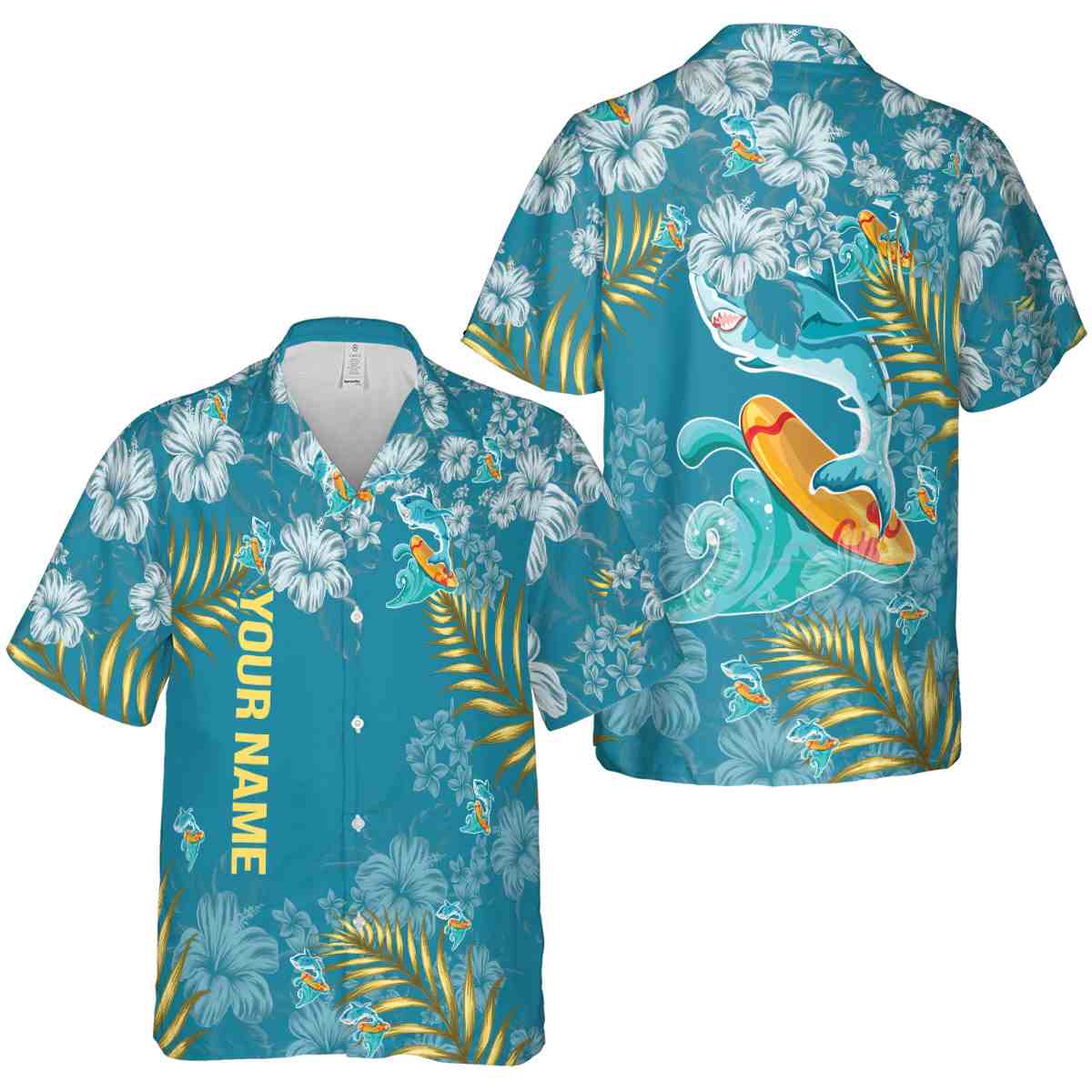 Personalized Summer Hibiscus Pattern Hawaiian Shirt Premium grade Personalized Summer Hibiscus Pattern Hawaiian Shirt Premium grade