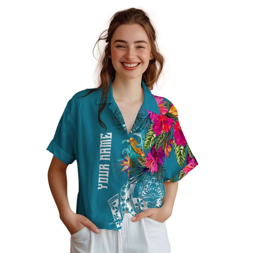 Personalized Summer Polynesian Flowers Hawaiian Shirt Top rated