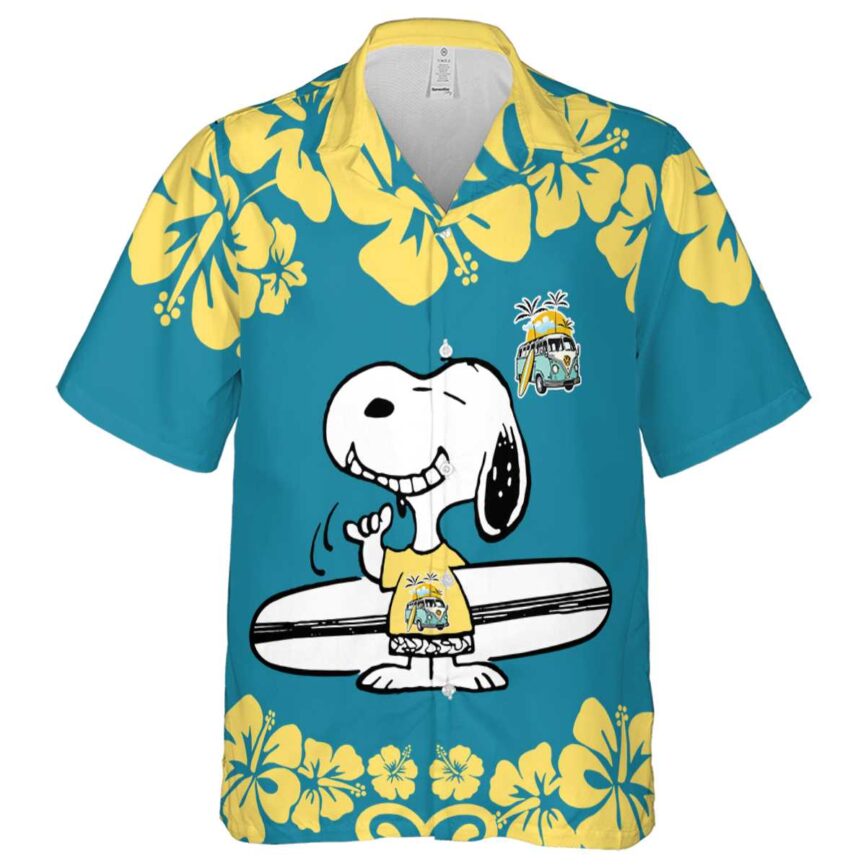 Personalized Summer Surfing Snoopy Hawaiian Shirt Fashion forward