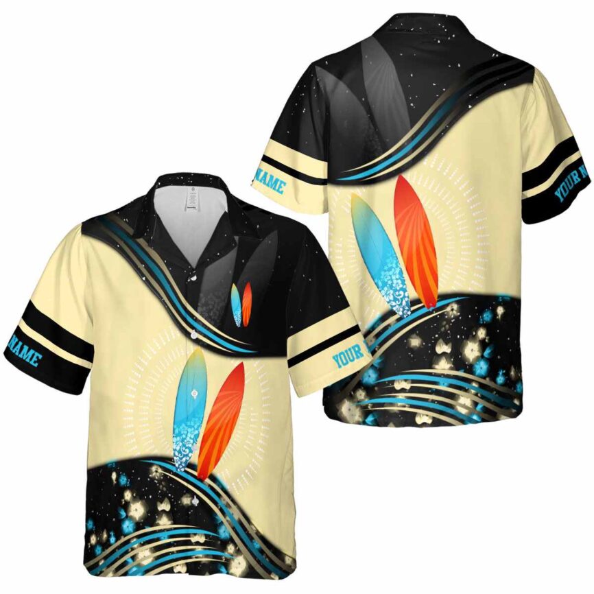 Personalized Surf Dynamic Swirl Hawaiian Shirt Premium grade