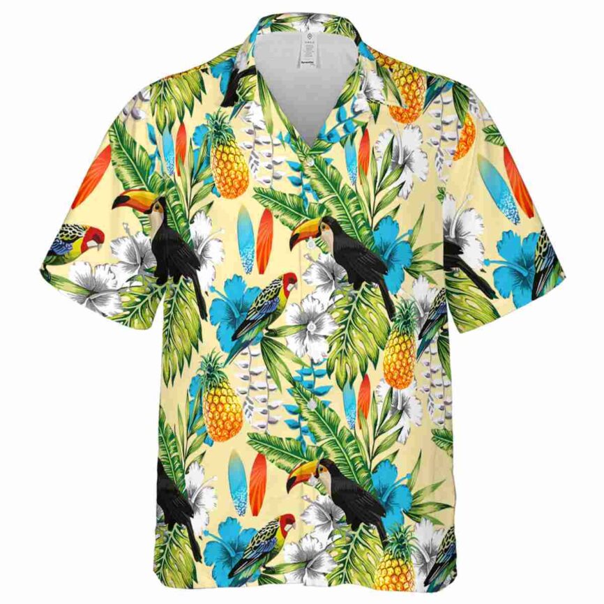 Personalized Surf Toucan Bird Hawaiian Shirt Fashion forward
