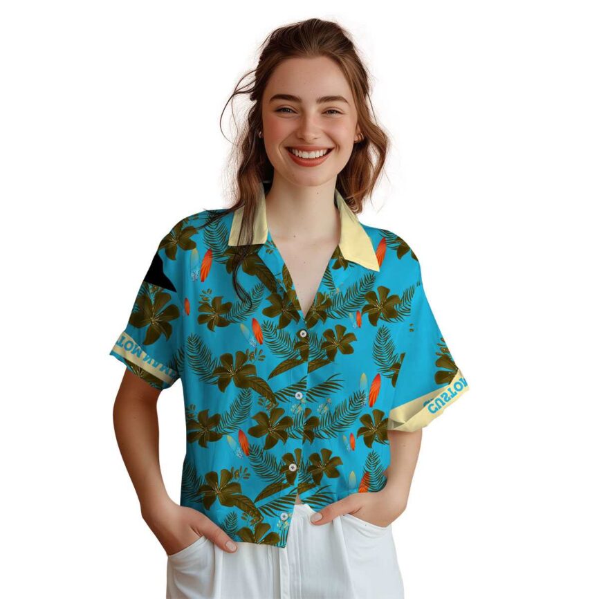 Personalized Surf Tropical Flower Hawaiian Shirt Top rated