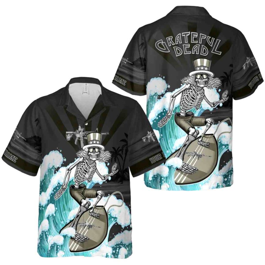 Personalized Tactical Grateful Dead Motif Hawaiian Shirt Premium grade