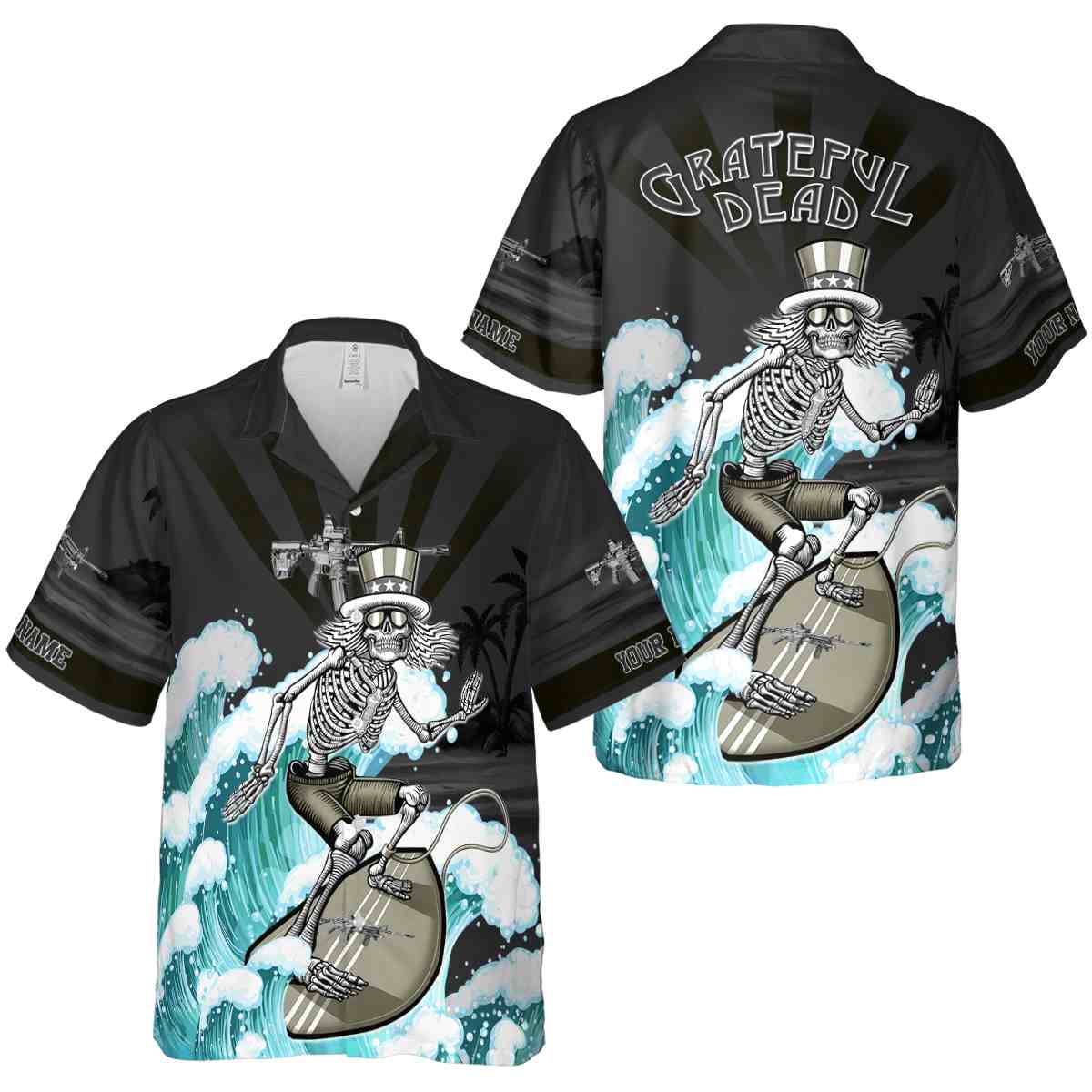 Personalized Tactical Grateful Dead Motif Hawaiian Shirt Premium grade Personalized Tactical Grateful Dead Motif Hawaiian Shirt Premium grade