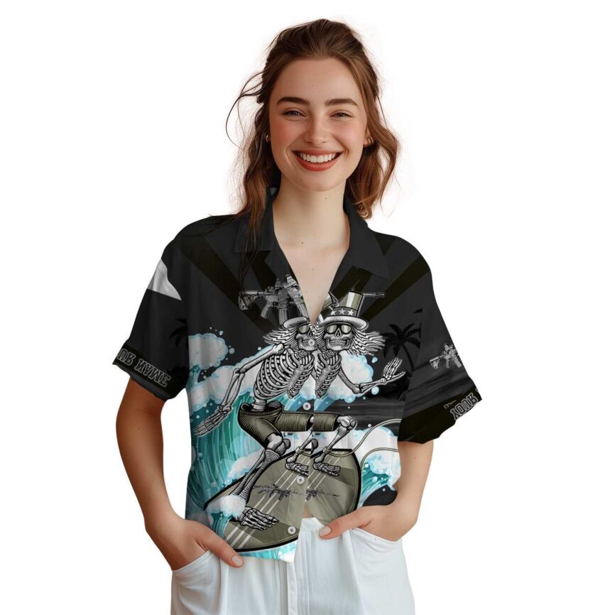 Personalized Tactical Grateful Dead Motif Hawaiian Shirt Top rated
