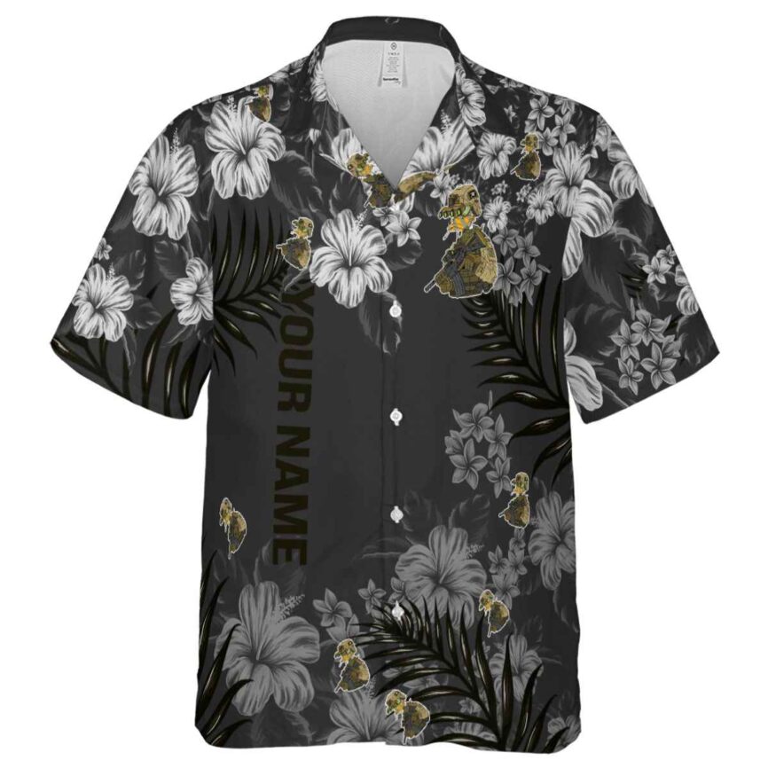 Personalized Tactical Hibiscus Pattern Hawaiian Shirt Fashion forward