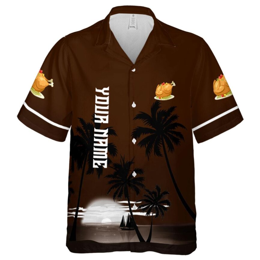 Personalized Thanksgiving Ocean Sunset Hawaiian Shirt Fashion forward