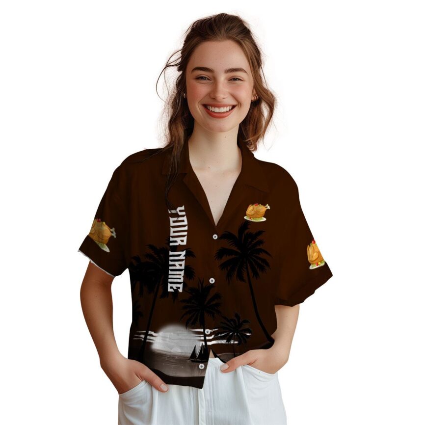 Personalized Thanksgiving Ocean Sunset Hawaiian Shirt Top rated