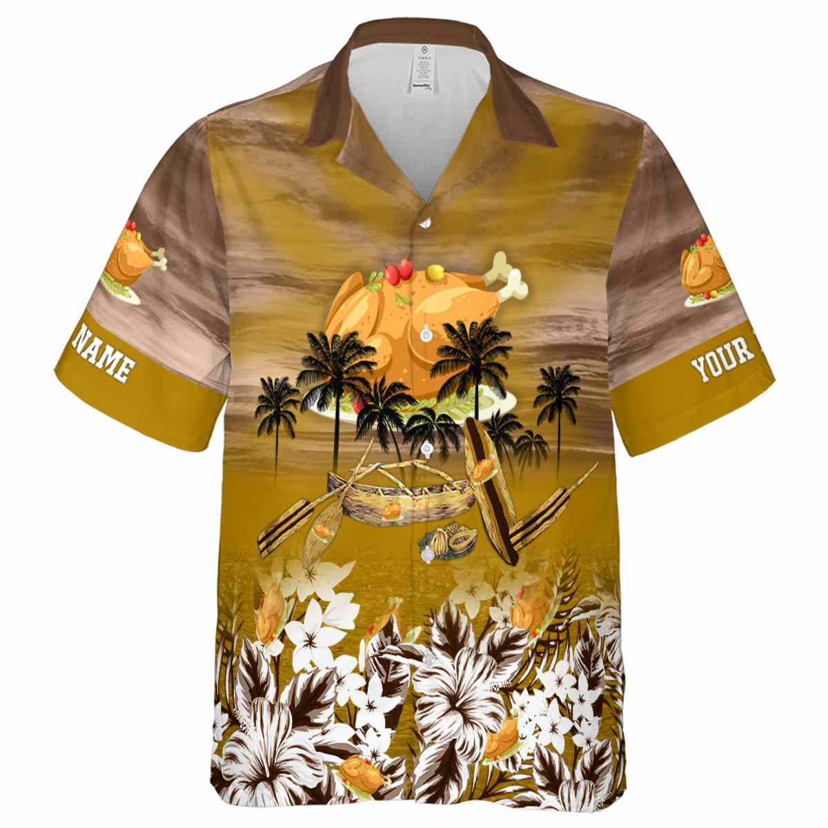Personalized Thanksgiving Sunset Beach Canoe Hawaiian Shirt Fashion forward Personalized Thanksgiving Sunset Beach Canoe Hawaiian Shirt Fashion forward