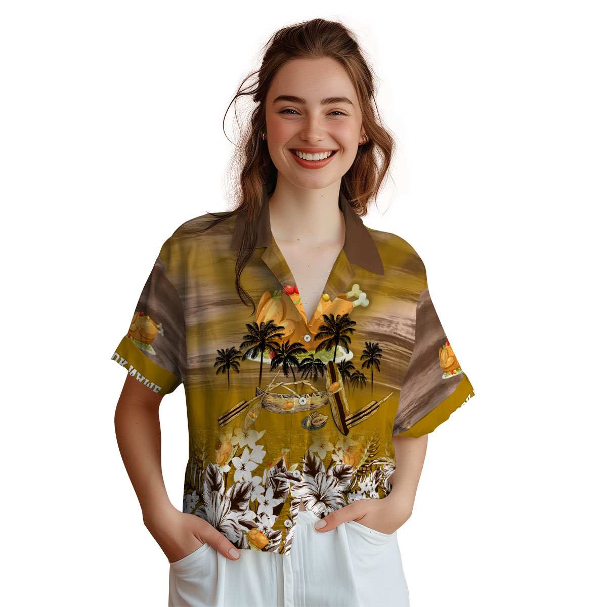 Personalized Thanksgiving Sunset Beach Canoe Hawaiian Shirt Top rated Personalized Thanksgiving Sunset Beach Canoe Hawaiian Shirt Top rated