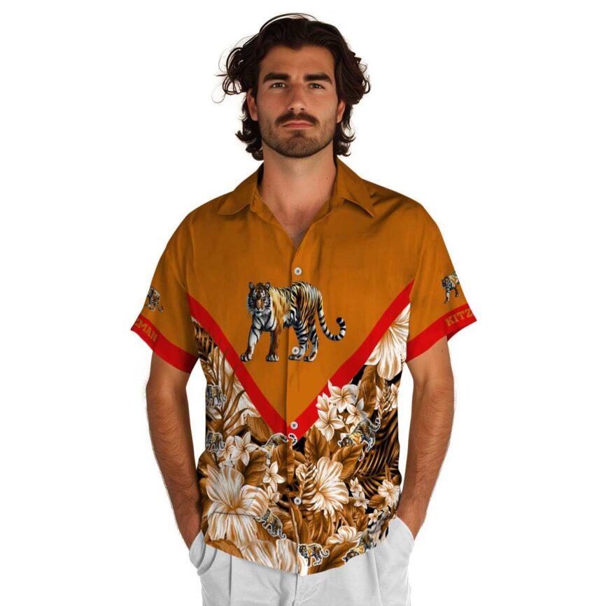 Personalized Tiger Bold Floral Number Hawaiian Shirt New Arrival