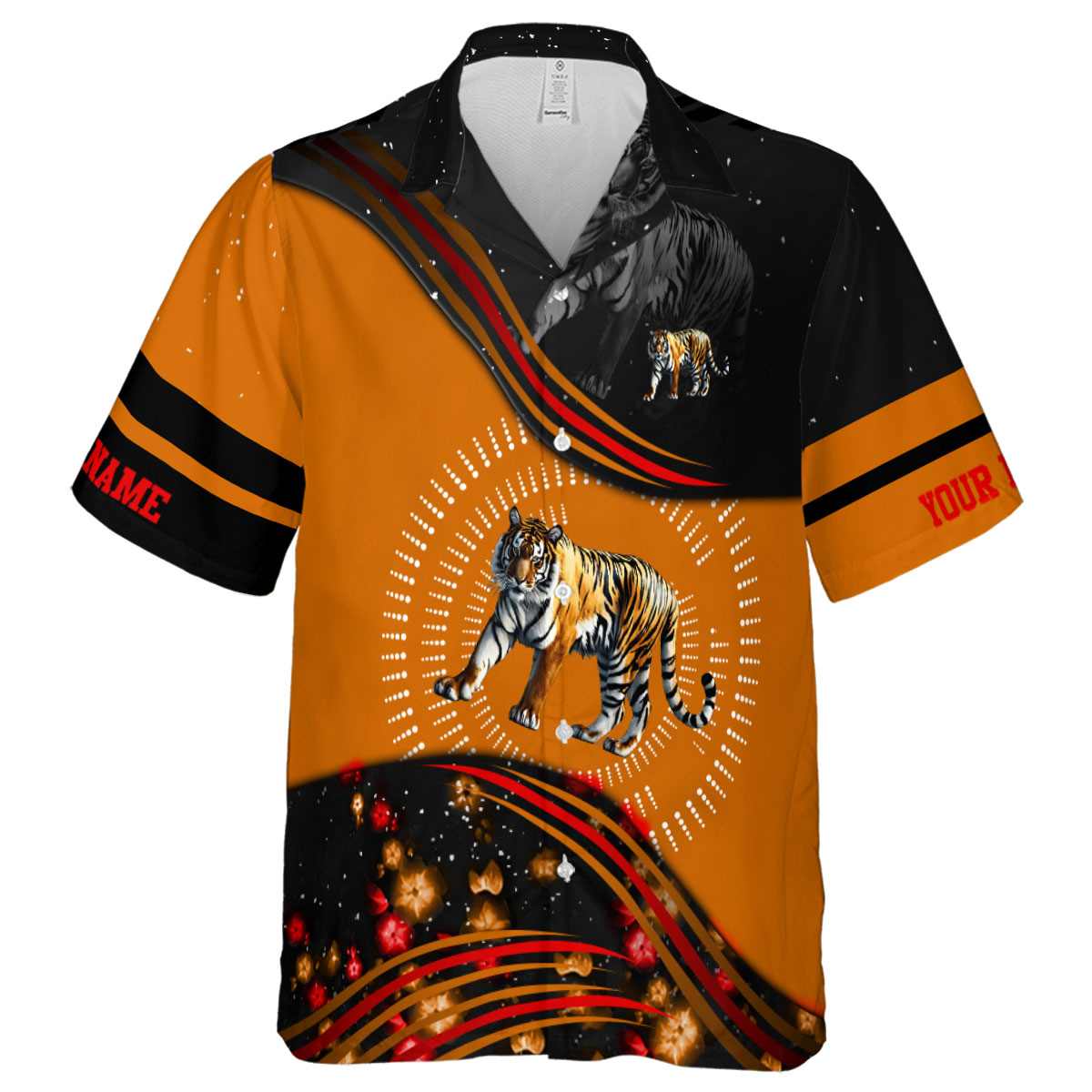 Personalized Tiger Dynamic Swirl Hawaiian Shirt Fashion forward Personalized Tiger Dynamic Swirl Hawaiian Shirt Fashion forward