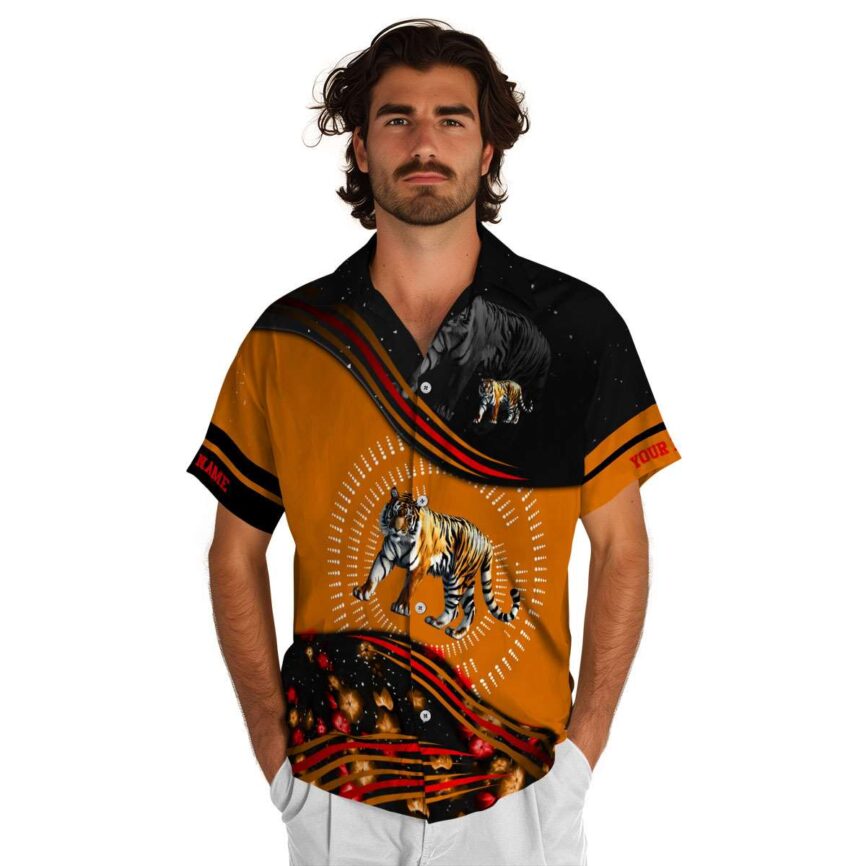Personalized Tiger Dynamic Swirl Hawaiian Shirt New Arrival