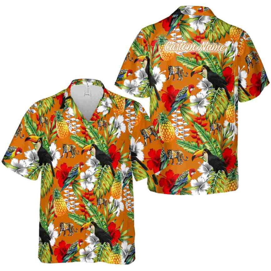 Personalized Tiger Toucan Bird Hawaiian Shirt Premium grade