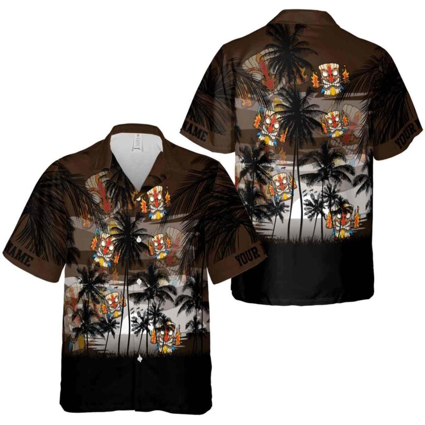 Personalized Tiki Island Scenery Hawaiian Shirt Premium grade