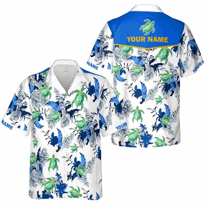 Personalized Tribal Leafy Accents Hawaiian Shirt Premium grade