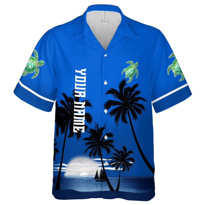 Personalized Tribal Ocean Sunset Hawaiian Shirt Fashion forward
