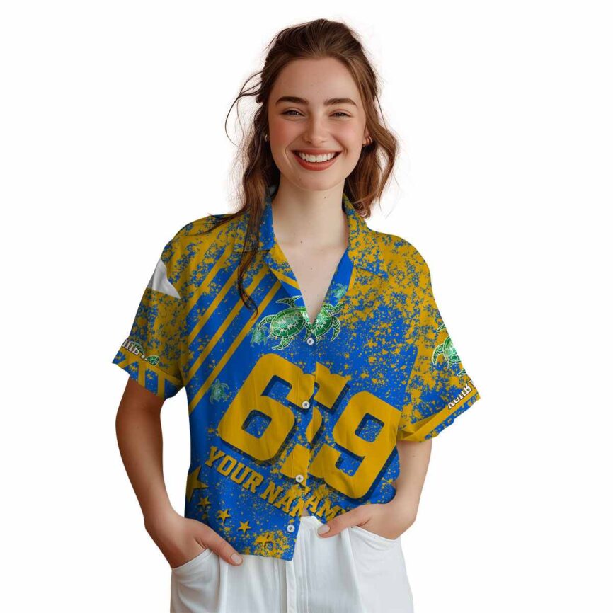 Personalized Tribal Stripe Burst Hawaiian Shirt Top rated