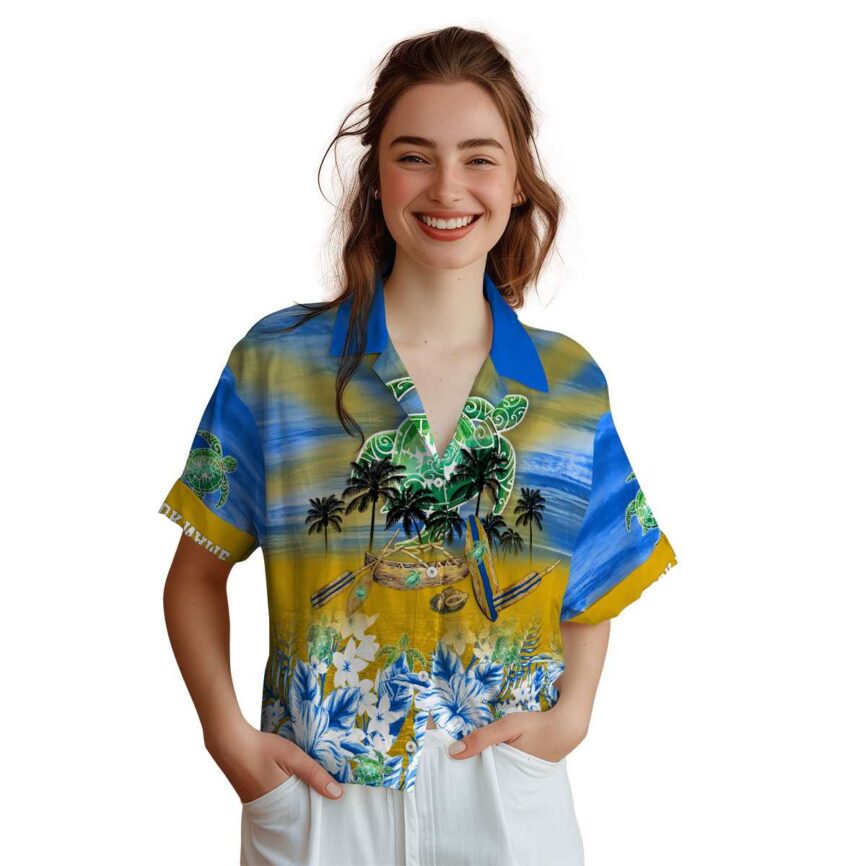 Personalized Tribal Sunset Beach Canoe Hawaiian Shirt Top rated 1