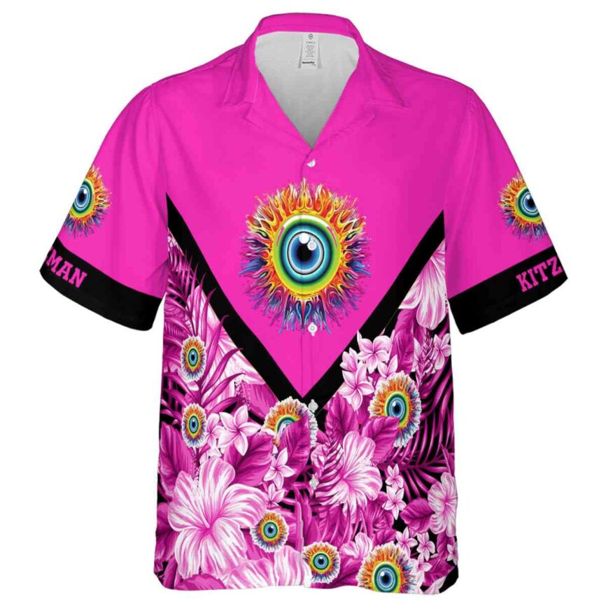 Personalized Trippy Bold Floral Number Hawaiian Shirt Fashion forward