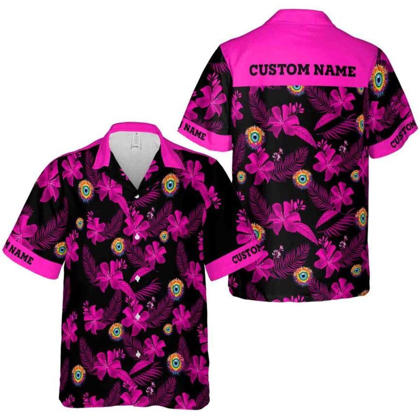 Personalized Trippy Tropical Flower Hawaiian Shirt Premium grade